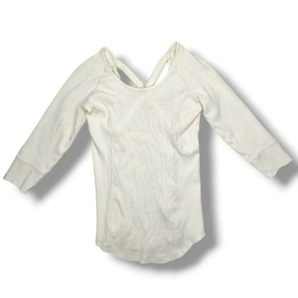 NWT Free People Ivory White Strappy Back Top - Picture 6 of 8
